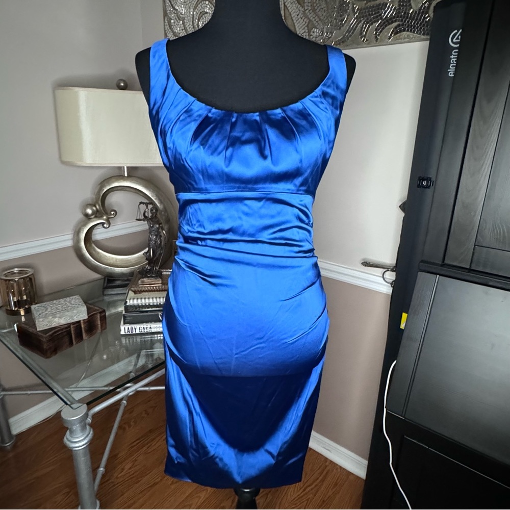Suzi Chin Royal Blue Cocktail Dress